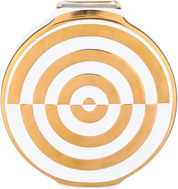 White&Gold Ceramic Vase